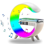 مصباح G الذكي - مكبر صوت بلوتوث وشاحن لاسلكي وساعة منبه RGB