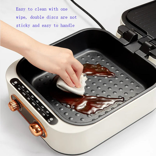 Double-sided heating pan