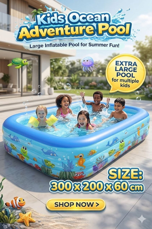 Kids Ocean Adventure Pool - children playing